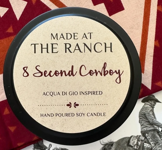 Made At The Ranch Soy Candle Black Scent Sampler - 8 Second Cowboy