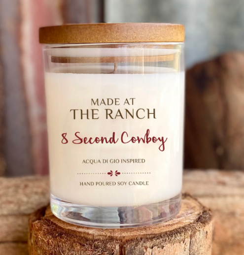 Made At The Ranch Soy Candle Medium - 8 Second Cowboy