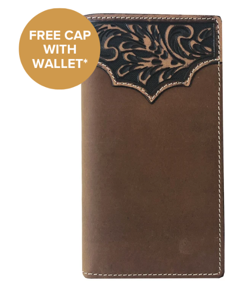 Just Country Roper Rodeo Wallet - Tooled Yoke - 8148100