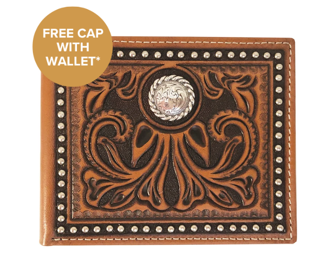 Just Country Roper Bi-Fold Tooled Leather Wallet - 8137100