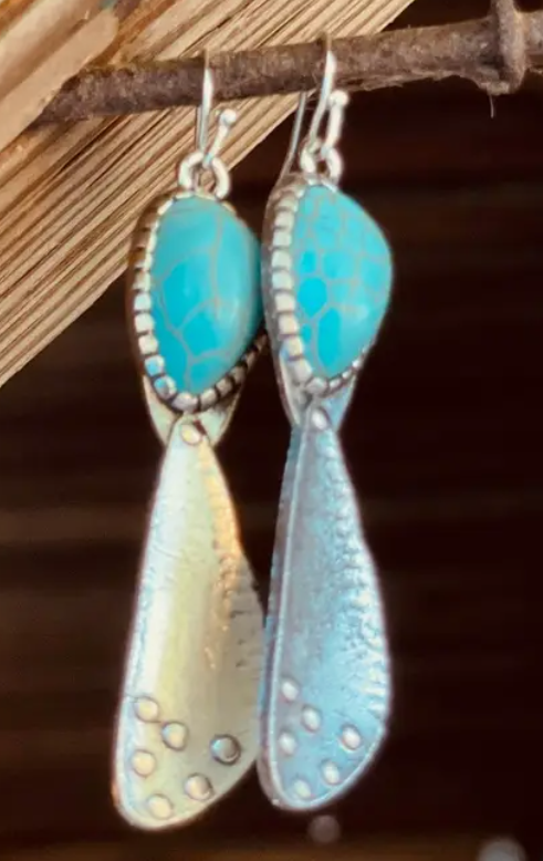 Unique Dangle Silver Fashion Earrings