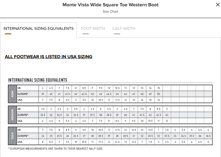 Ariat Ladies Monte Vista Wide Square Toe Boot - 10080466