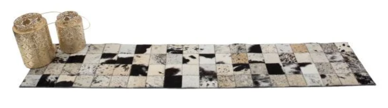 The Design Edge Cowhide Table Runner - Carun