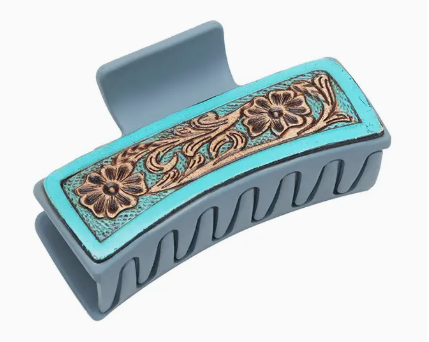 Turquoise Trails Hair Comb Clip