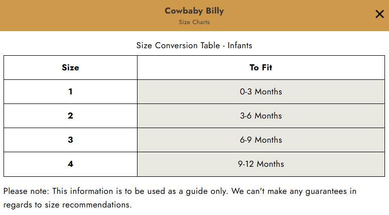 Just Country Roper Cowbaby Billy Boot - 16900924