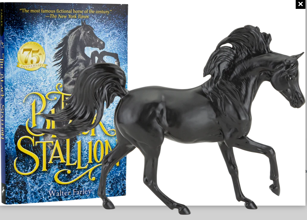 Breyer Freedom Black Stallion Horse & Book Set - TBC6181