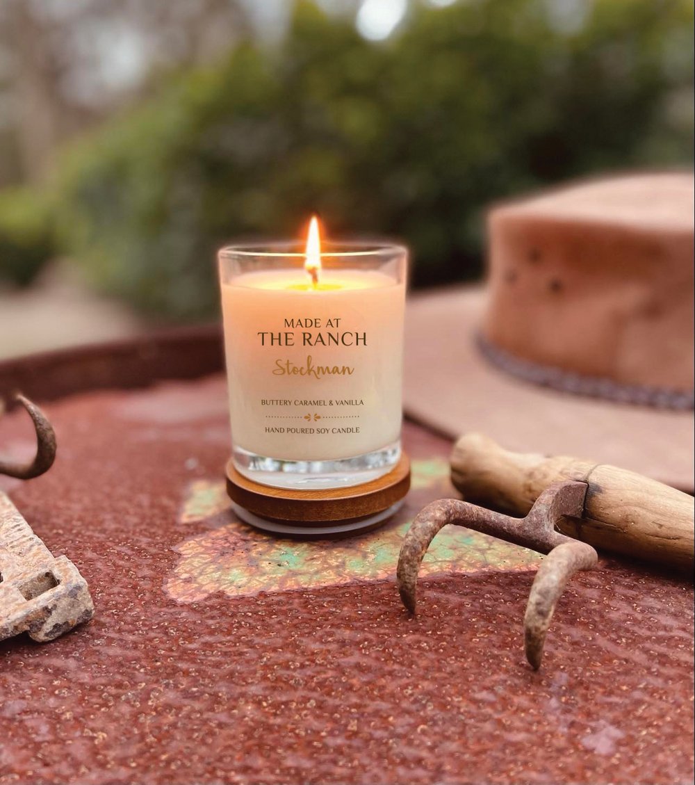 Made At The Ranch Soy Candle Medium with Box - Stockman