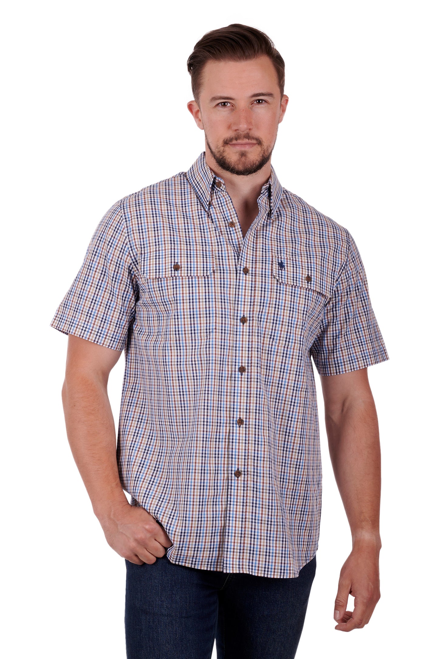 Thomas Cook Mens Lawson S/S Shirt - White/Multi
