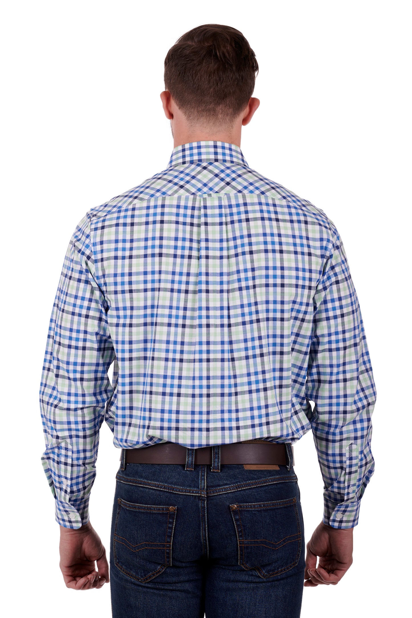 Thomas Cook Mens Scott L/S Shirt - Blue/Green - ON SALE