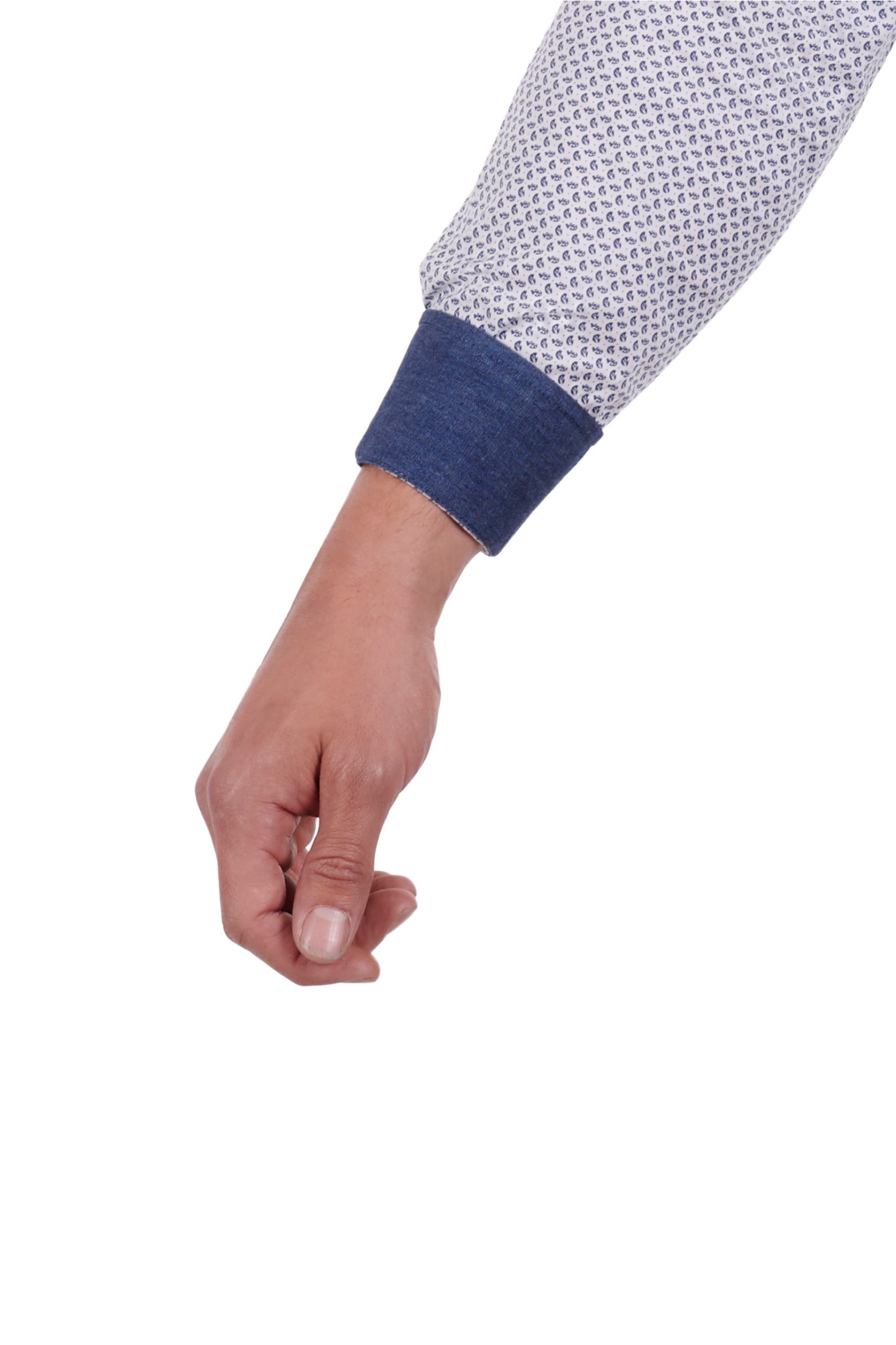 Thomas Cook Mens Sean Tailored L/S Shirt - Navy/White
