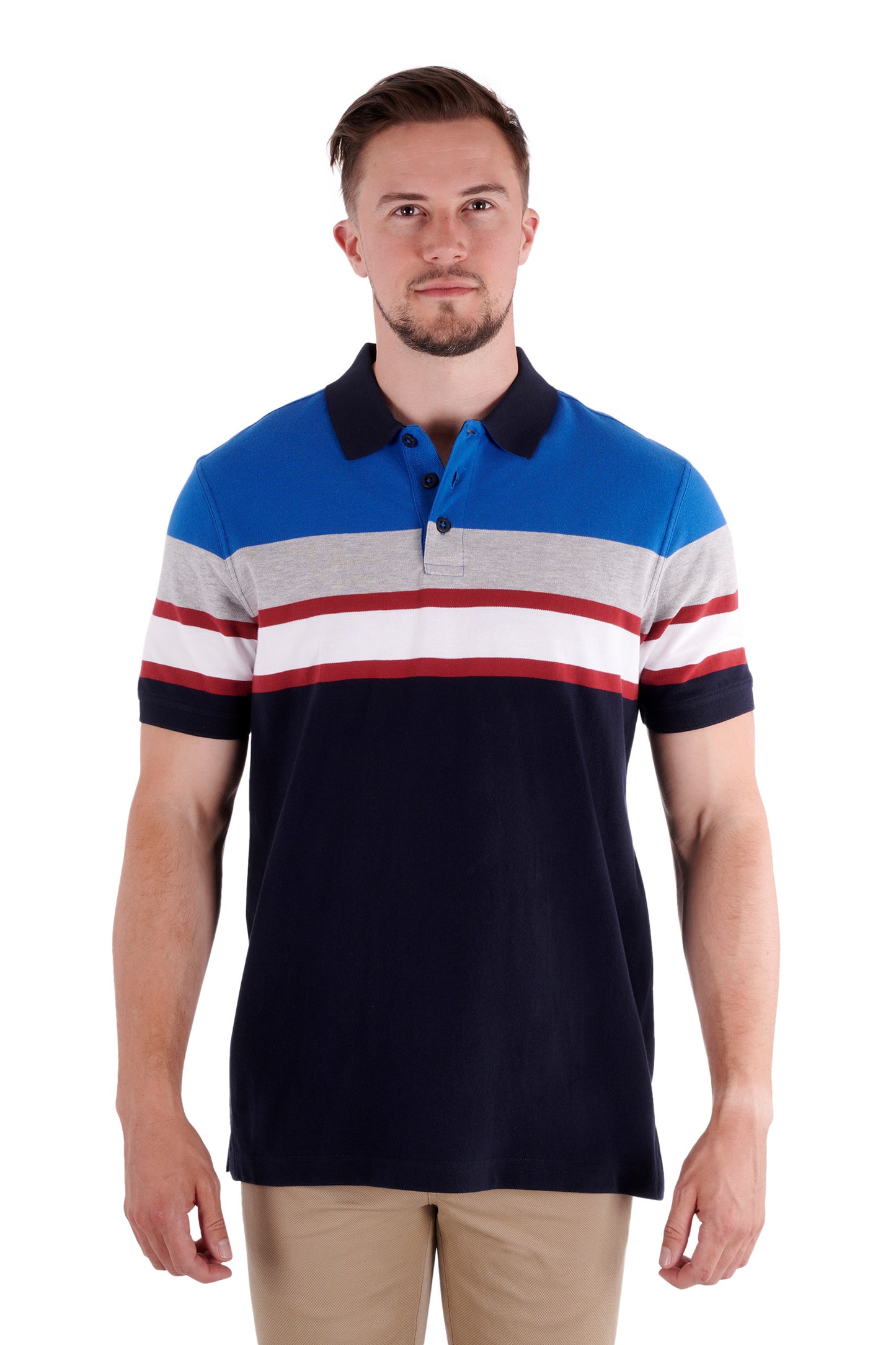 Thomas Cook Mens Millthorpe Short Sleeve Polo - Navy/Royal