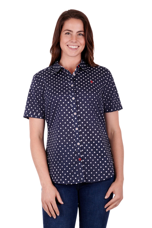 Thomas Cook Ladies Josie S/S Shirt -  Navy - T3S2114098