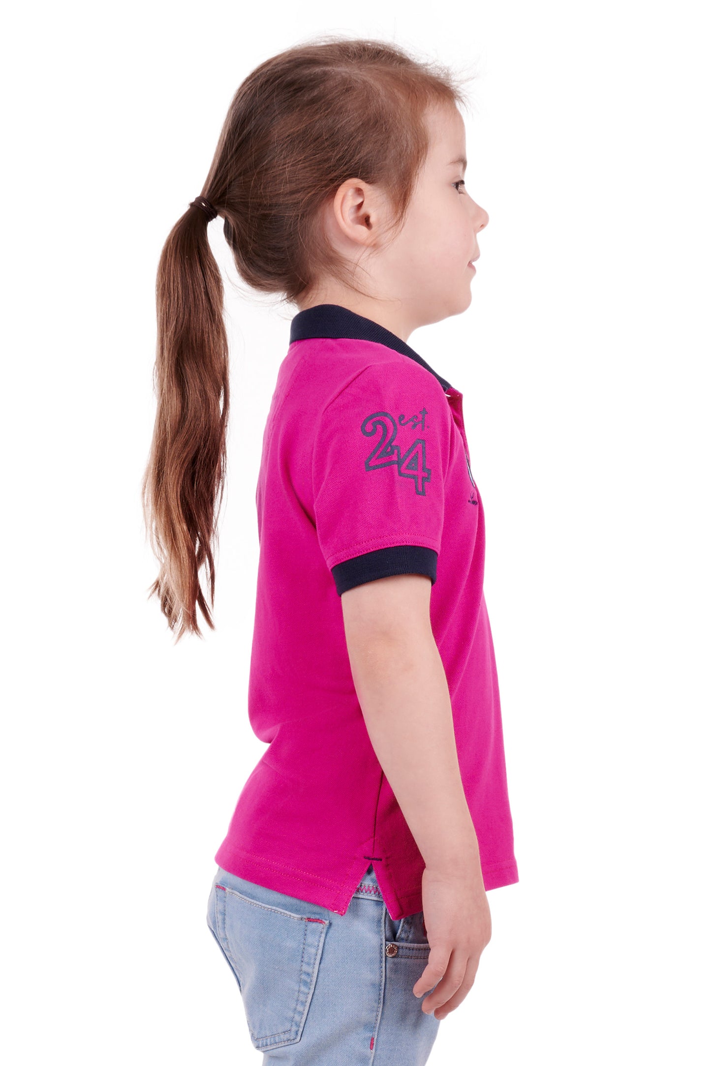 Thomas Cook Girls Sunny Short Sleeve Polo - Berry