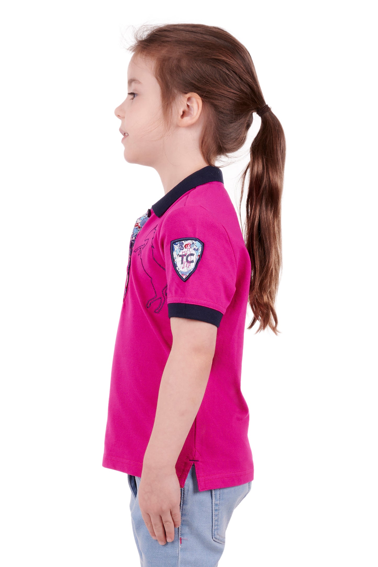 Thomas Cook Girls Sunny Short Sleeve Polo - Berry