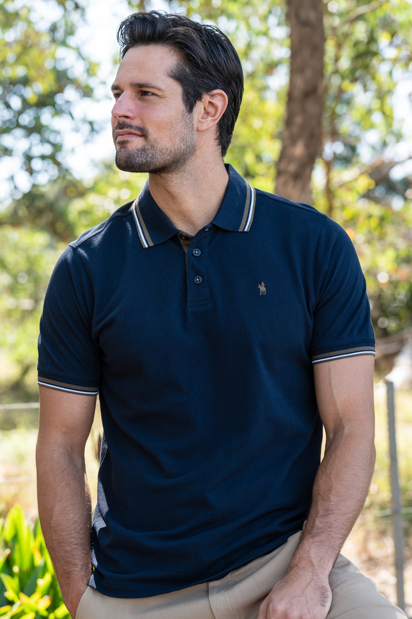 Thomas Cook Mens Logan Tailored S/S Polo - Navy