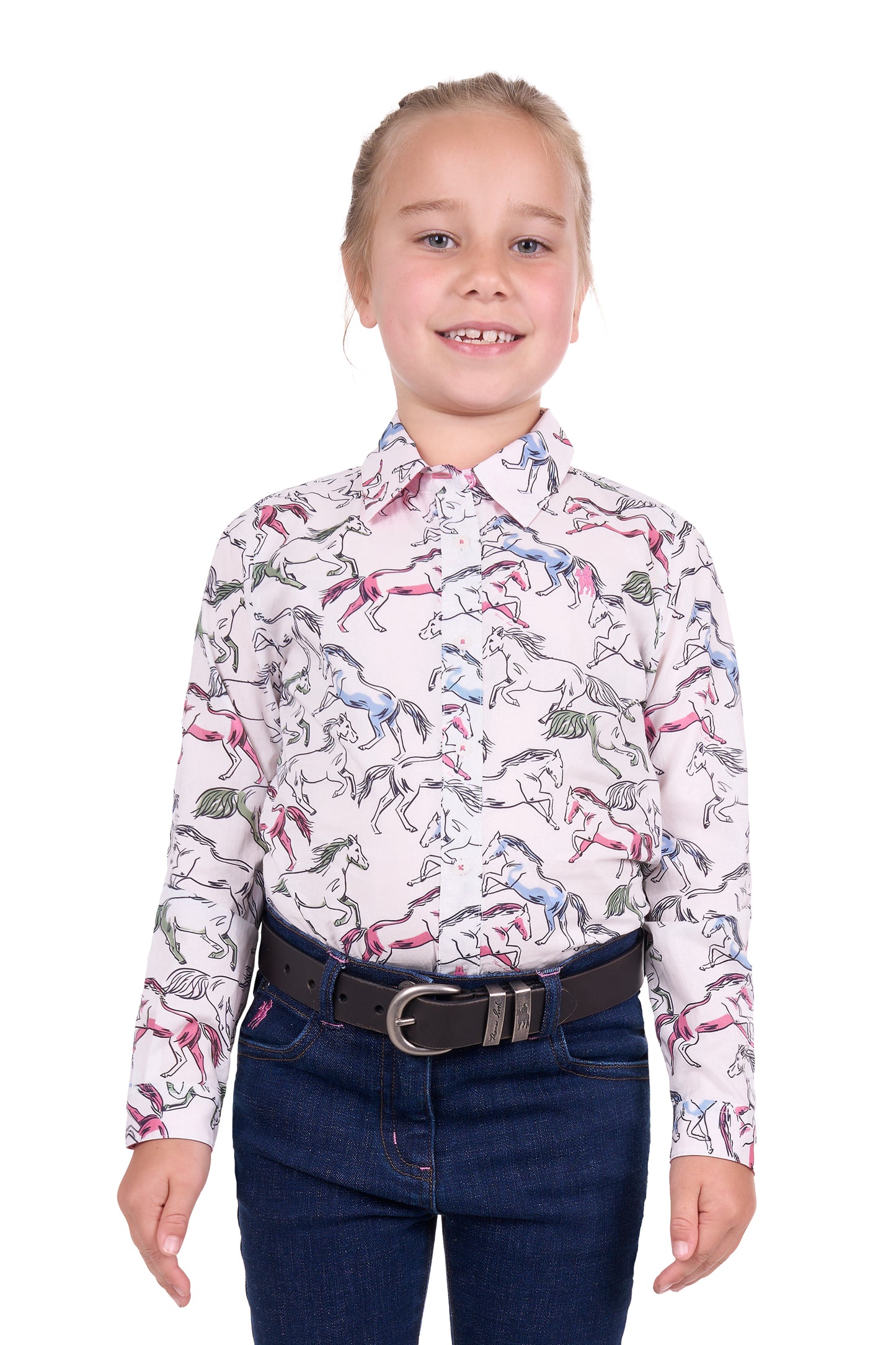 Thomas Cook Girls Opal L/S Shirt - White/Multi