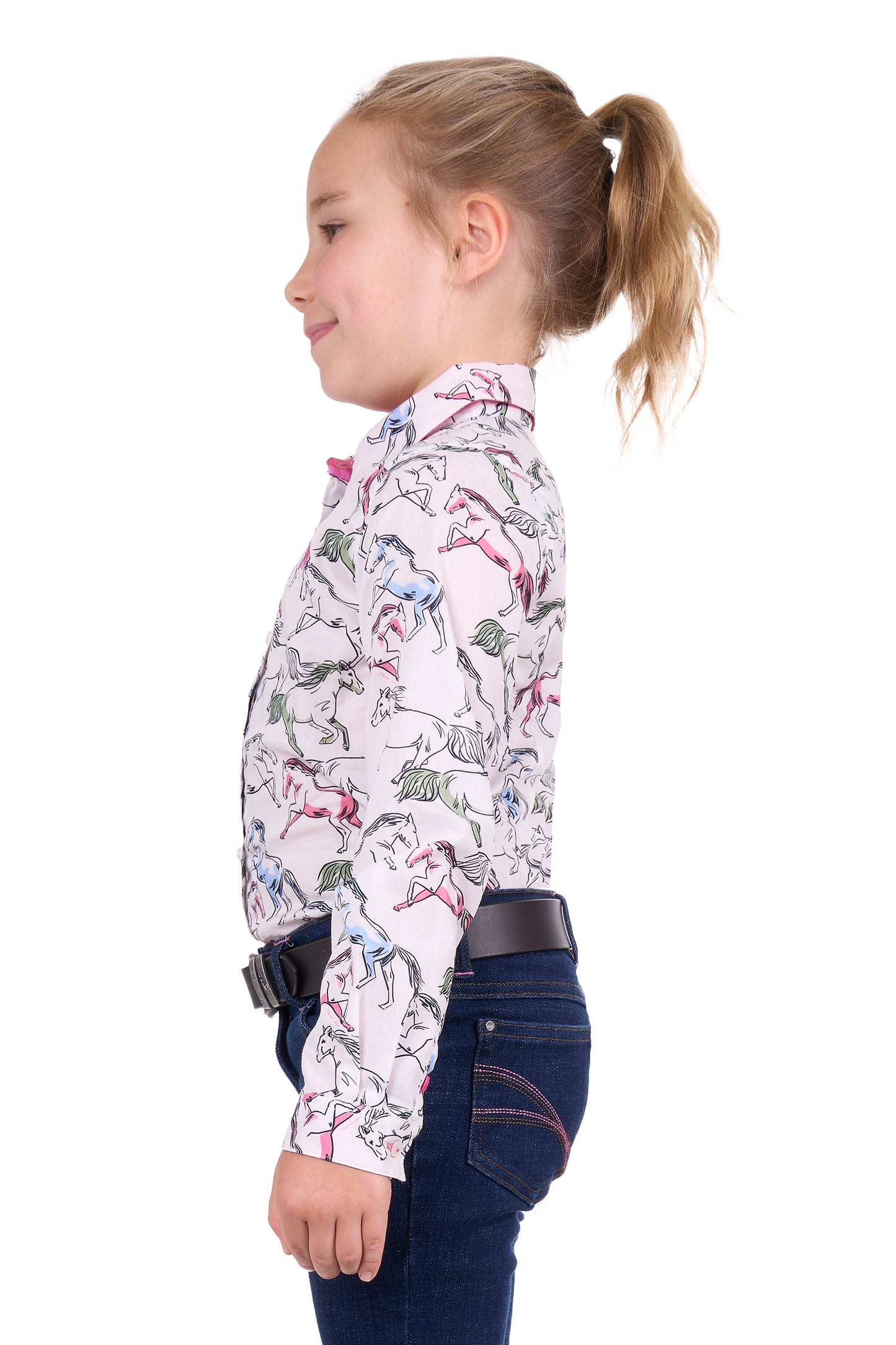 Thomas Cook Girls Opal L/S Shirt - White/Multi