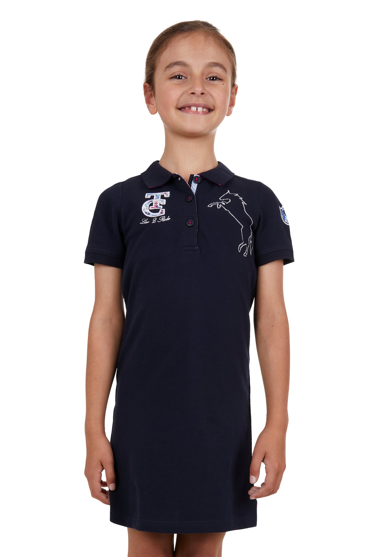 Thomas Cook Girls Short Sleeve Polo Dress - Navy