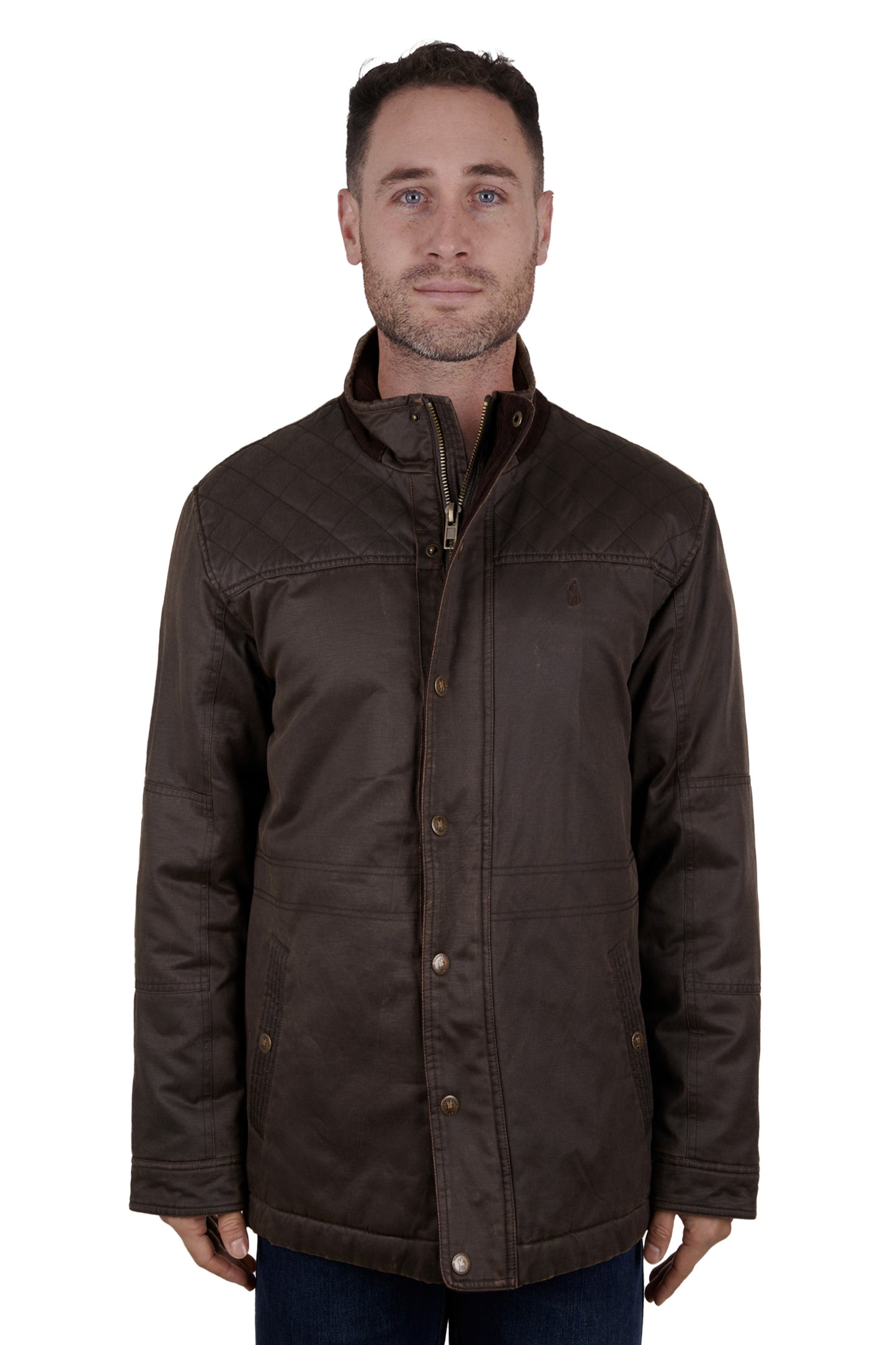 Thomas Cook Mens Keiran Faux Oilskin Jacket - ON SALE