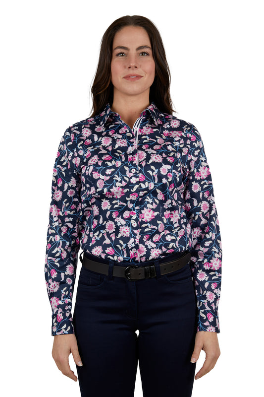 Thomas Cook Ladies Allegria L/S Shirt - Navy - T4W2118059