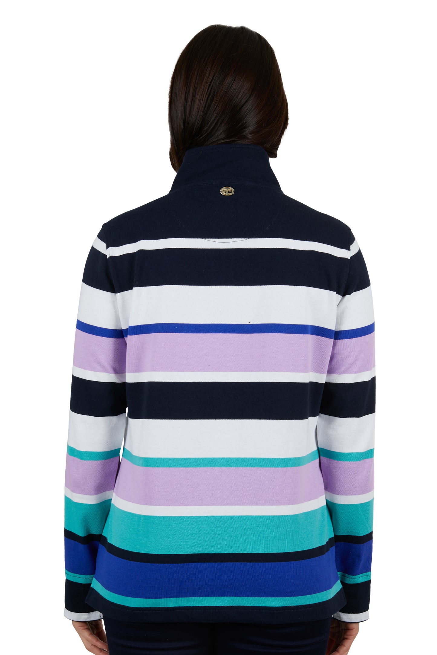 Thomas Cook Gina Stripe 1/4 Zip Rugby - ON SALE