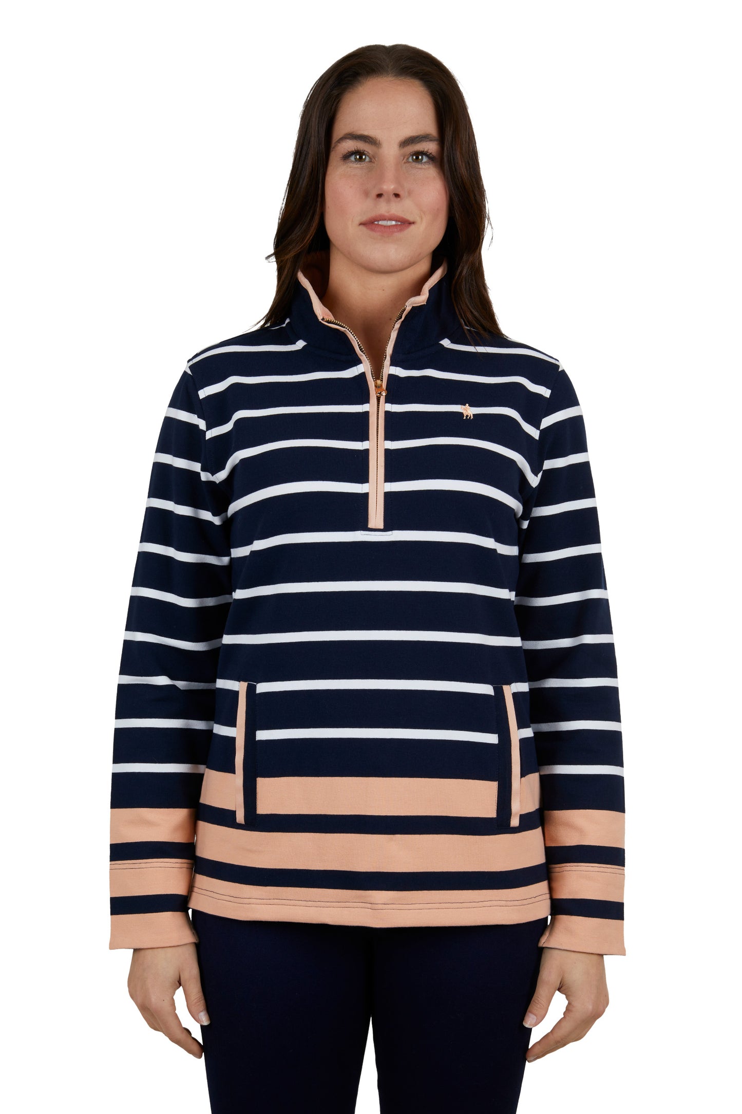 Thomas Cook Andorra Stripe 1/4 Zip Rugby - ON SALE