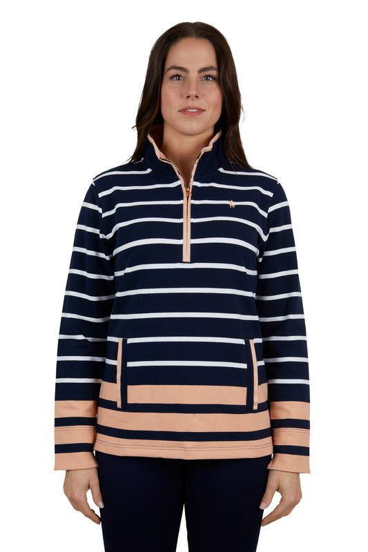 Thomas Cook Andorra Stripe 1/4 Zip Rugby - ON SALE