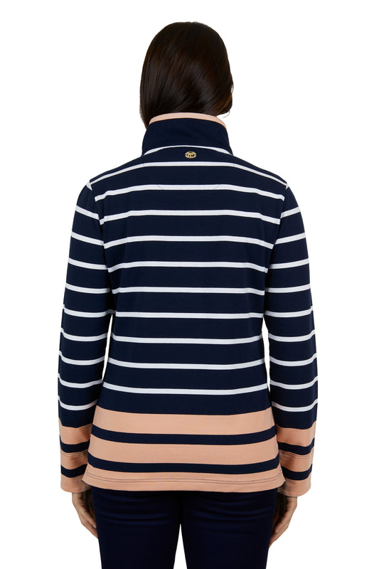Thomas Cook Andorra Stripe 1/4 Zip Rugby - ON SALE
