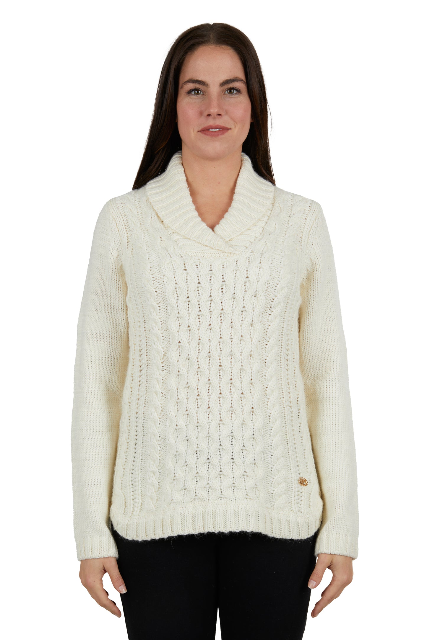 Thomas Cook Ladies Ava Wool Cable Knit Jumper - ON SALE