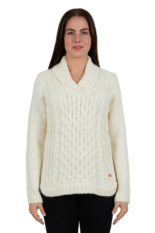 Thomas Cook Ladies Ava Wool Cable Knit Jumper - ON SALE