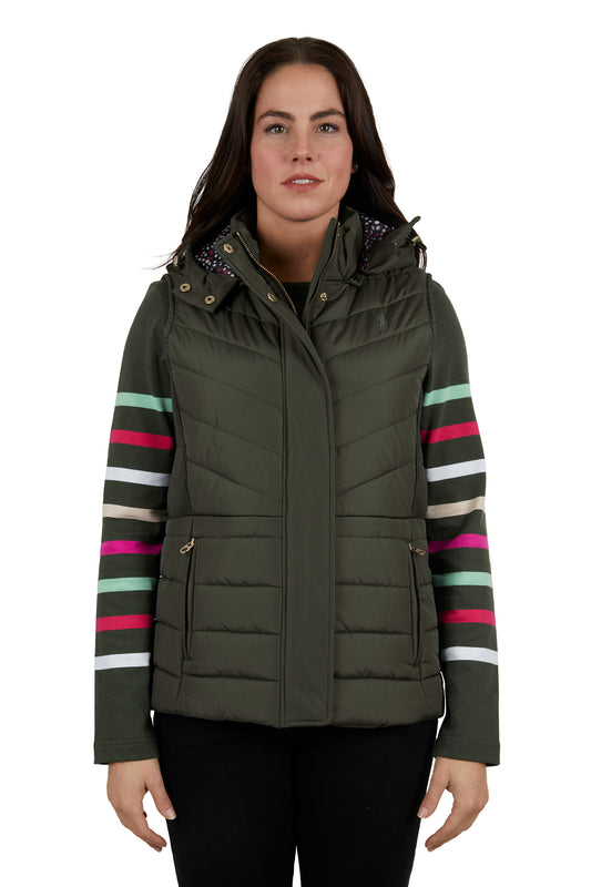 Thomas Cook Ladies Mayfield Vest - Khaki - ON SALE