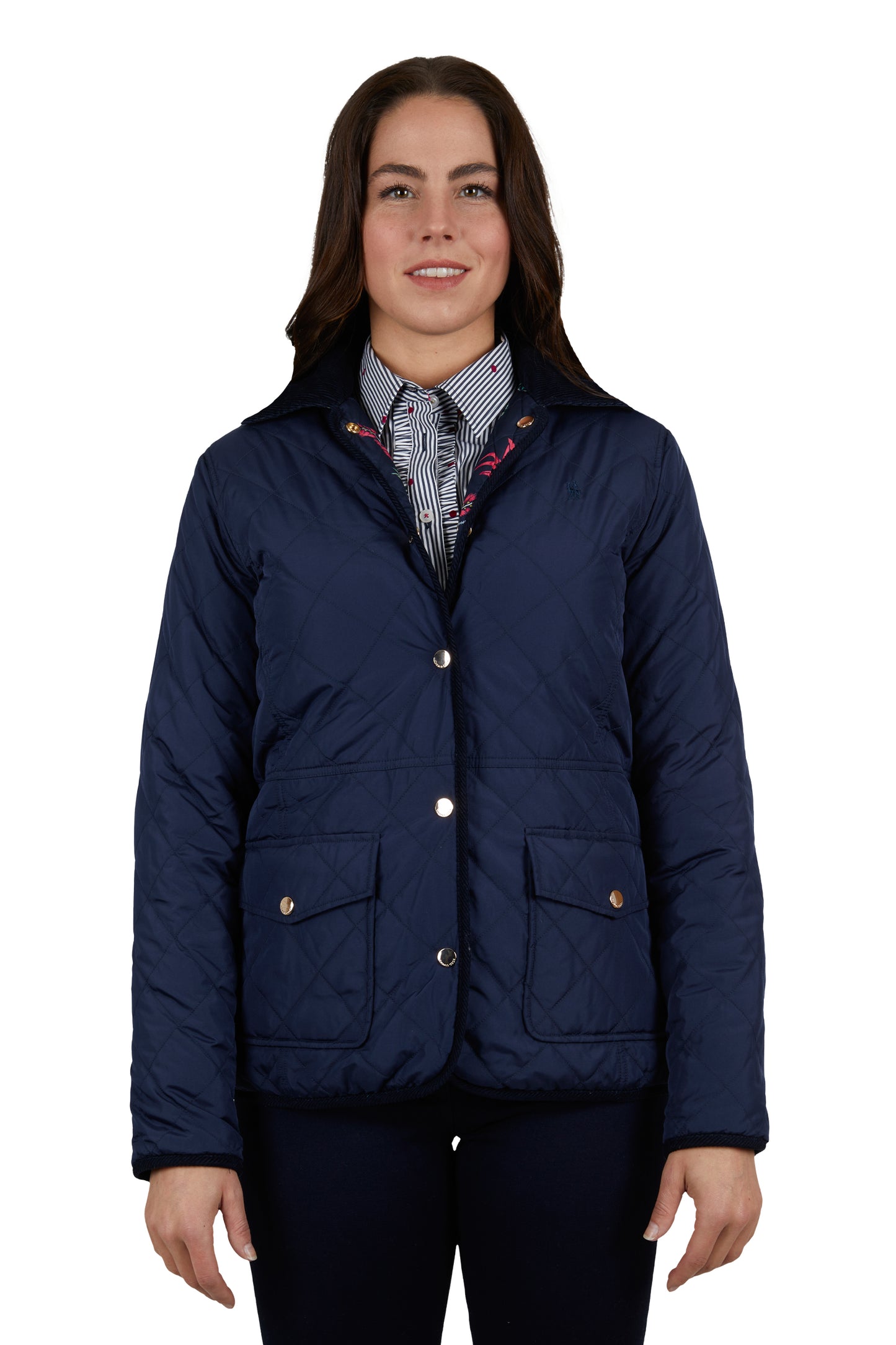 Thomas Cook Ladies Flora Reversible Jacket - Navy - T4W2716102