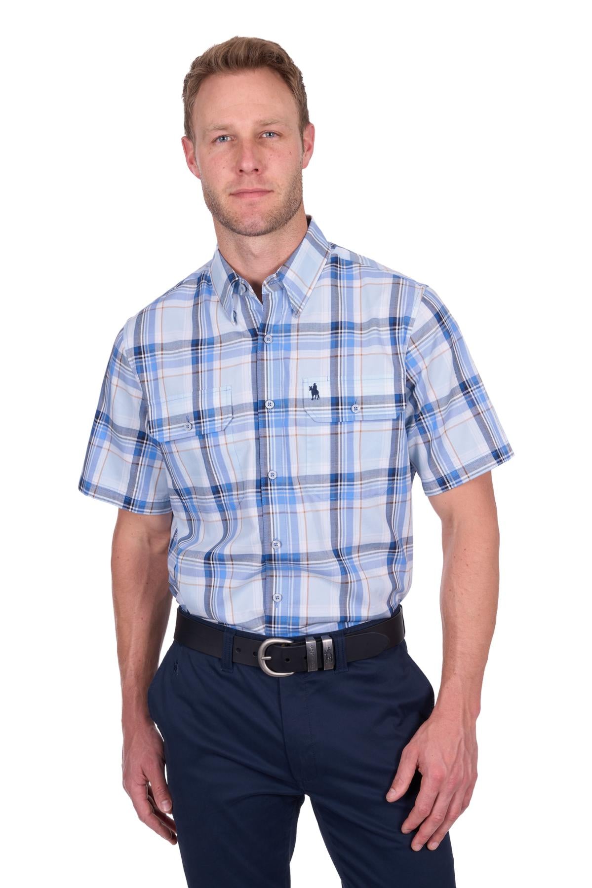 Thomas Cook Mens Check 2 Pkt S/S Shirt - T5S1110042