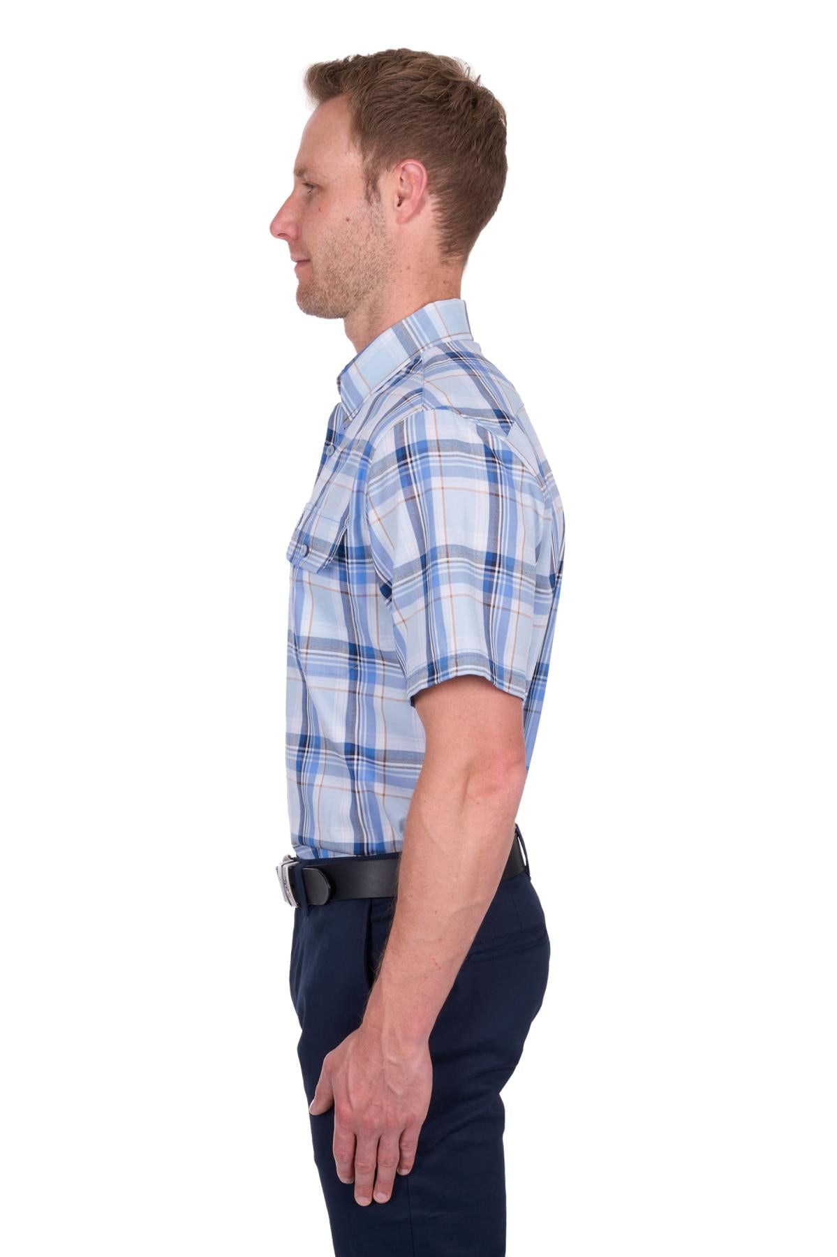Thomas Cook Mens Check 2 Pkt S/S Shirt - T5S1110042