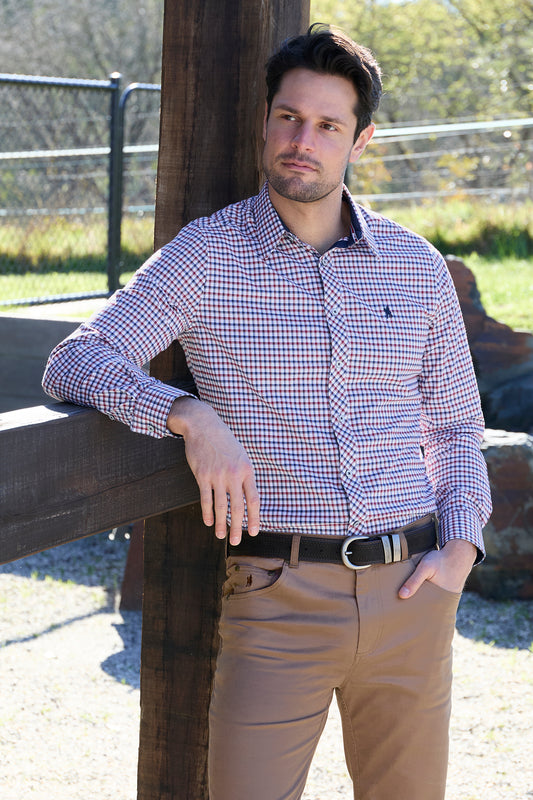 Thomas Cook Mens George Check Tailored L/S Shirt