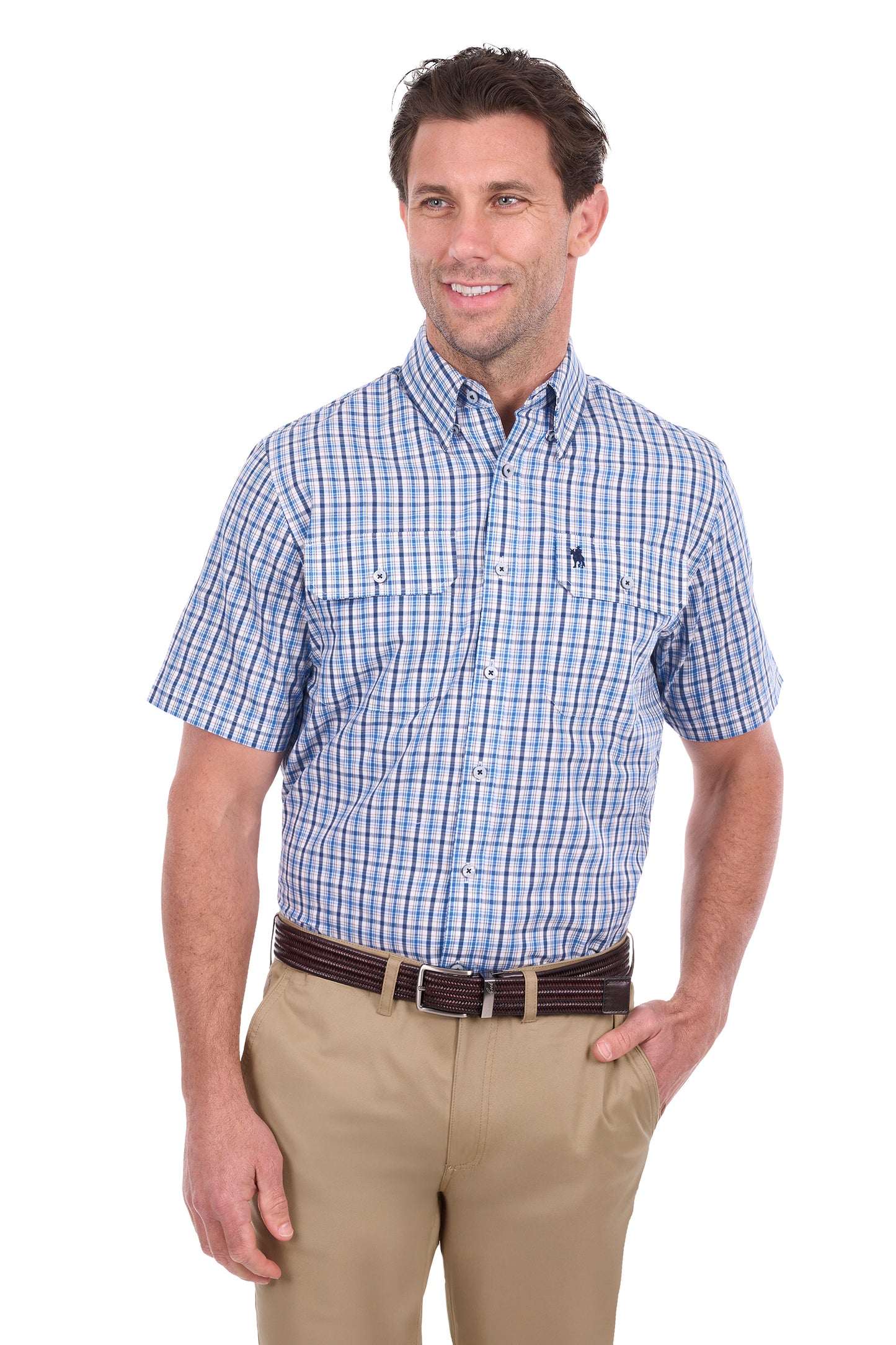 Thomas Cook Mens Jude Check 2-Pocket S/S Shirt - T6S1110035