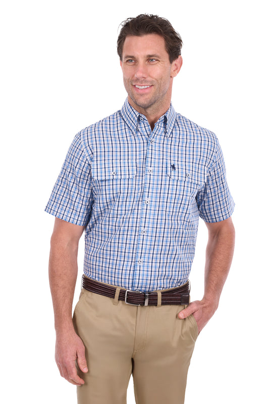 Thomas Cook Mens Jude Check 2-Pocket S/S Shirt - T6S1110035
