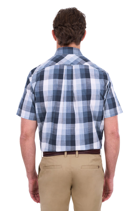 Thomas Cook Mens Oscar Check 2-Pocket S/S Shirt - T6S1110042