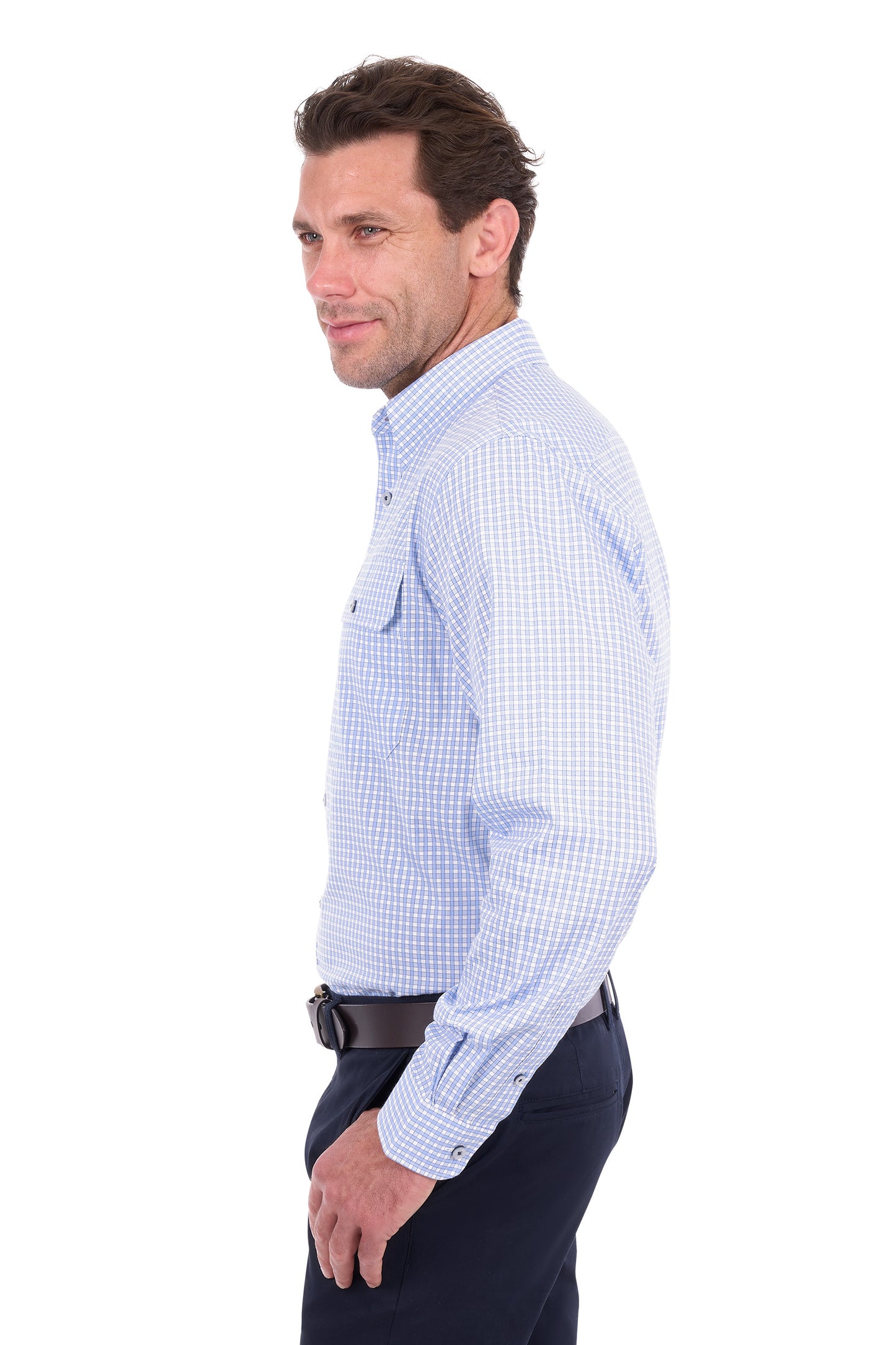 Thomas Cook Mens Isaac Check 2Pkt L/S Shirt - T6S1115028