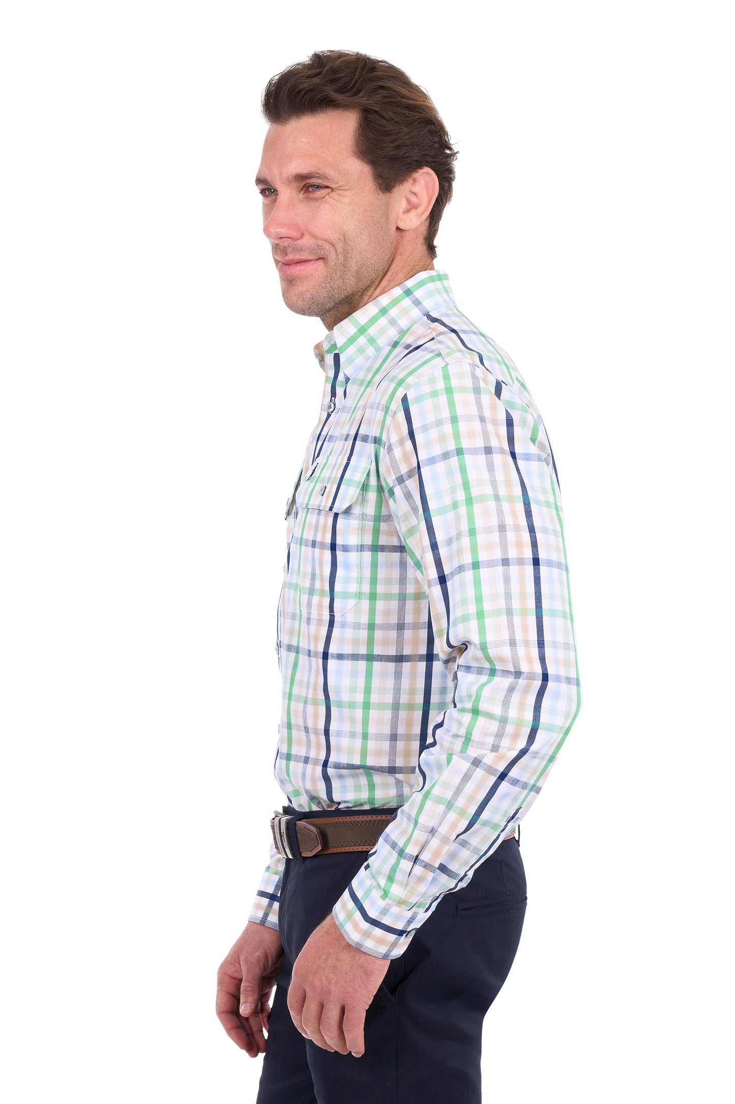 Thomas Cook Mens Louie Check 2Pkt L/S Shirt - T6S1115029