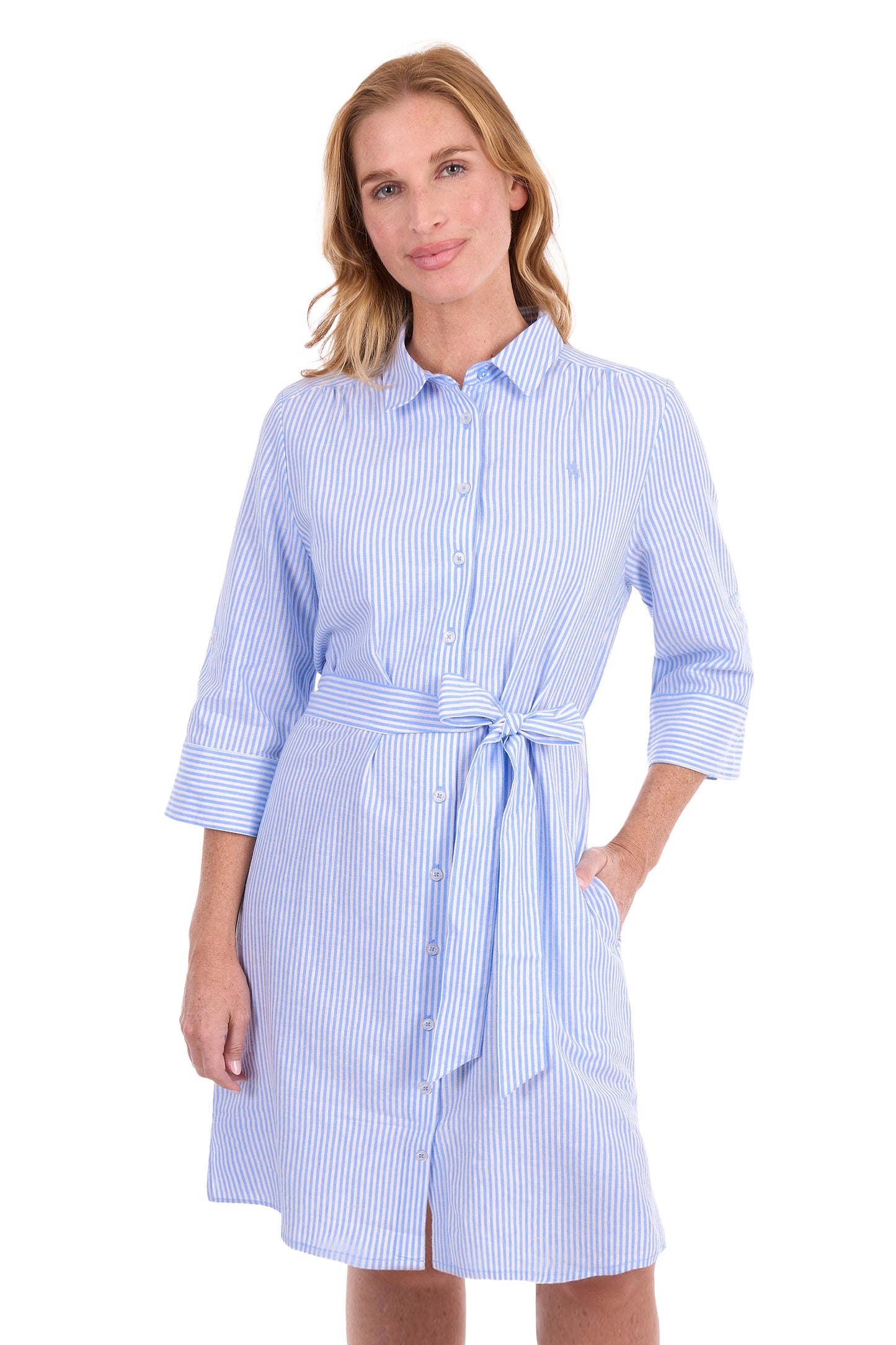 Thomas Cook Ladies Bea Linen Shirt Dress - T6S2416097