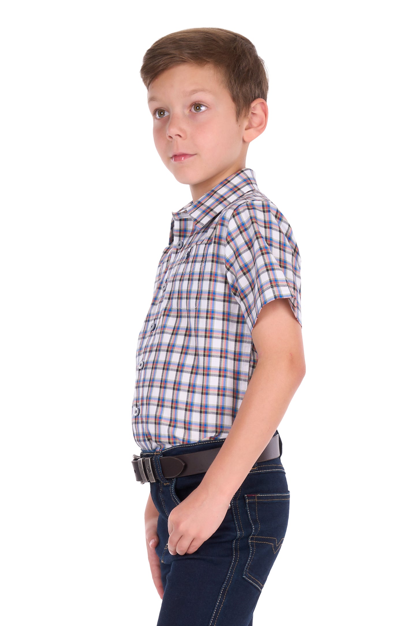 Thomas Cook Boys Arlo Check 1 Pocket S/S Shirt - T6S3137044