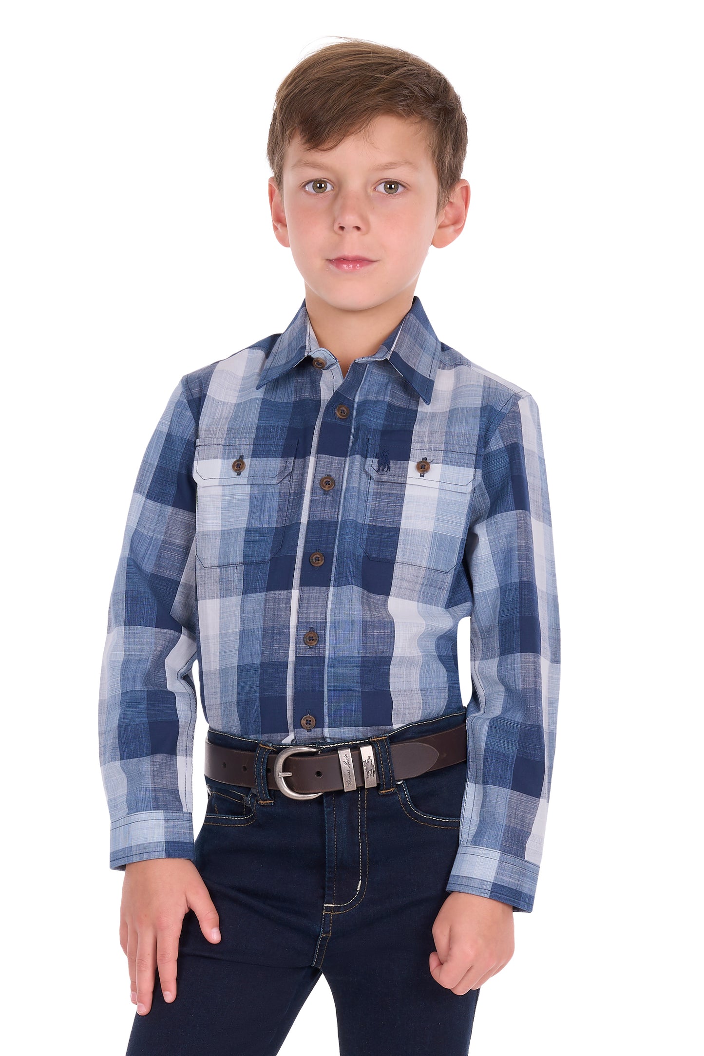 Thomas Cook Boys Oscar Check 2 Pocket L/S Shirt - T6S3410042