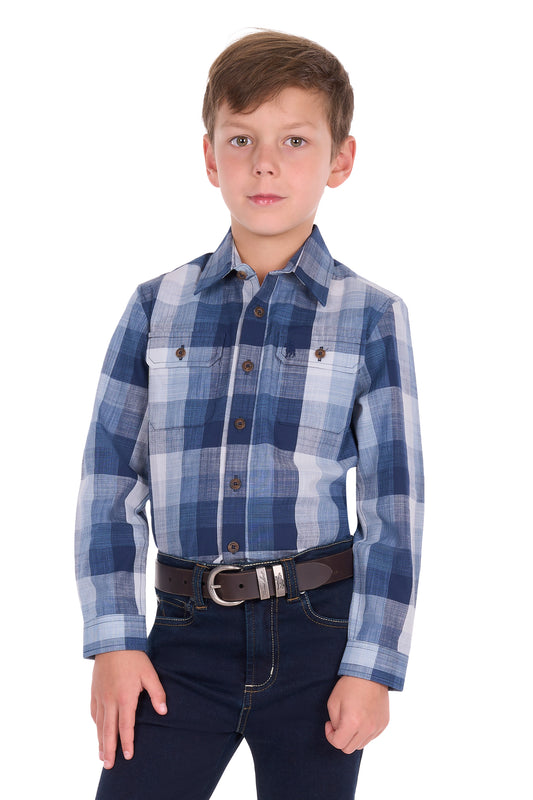 Thomas Cook Boys Oscar Check 2 Pocket L/S Shirt - T6S3410042