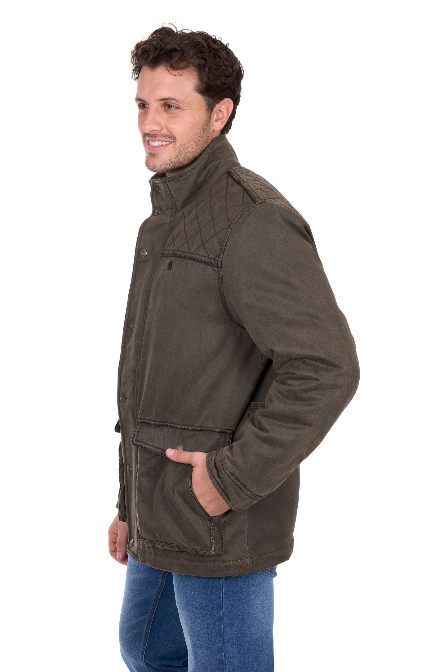 Thomas Cook Mens Marcus Faux Oilskin Jacket - T6W1707173