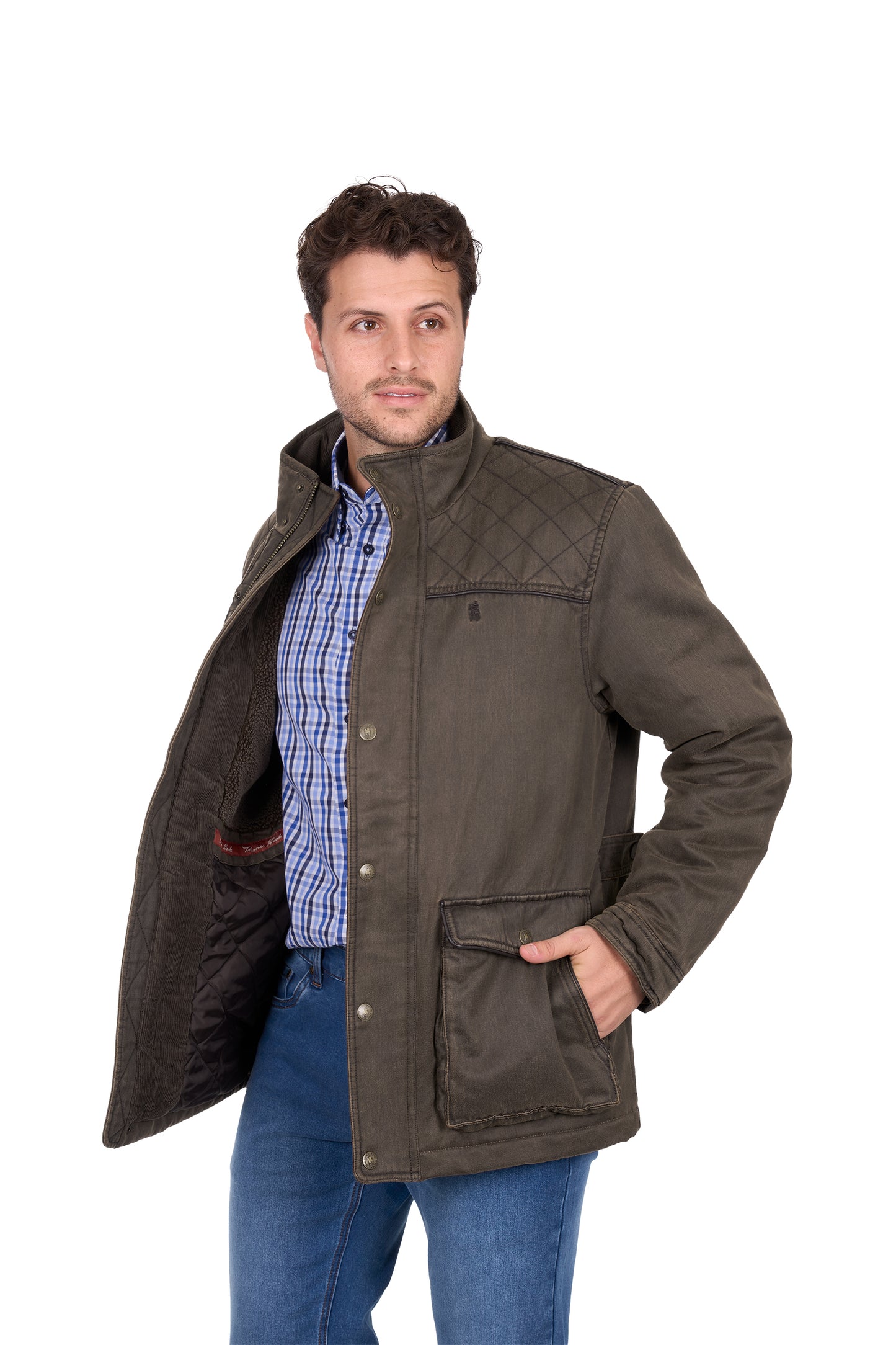 Thomas Cook Mens Marcus Faux Oilskin Jacket - T6W1707173