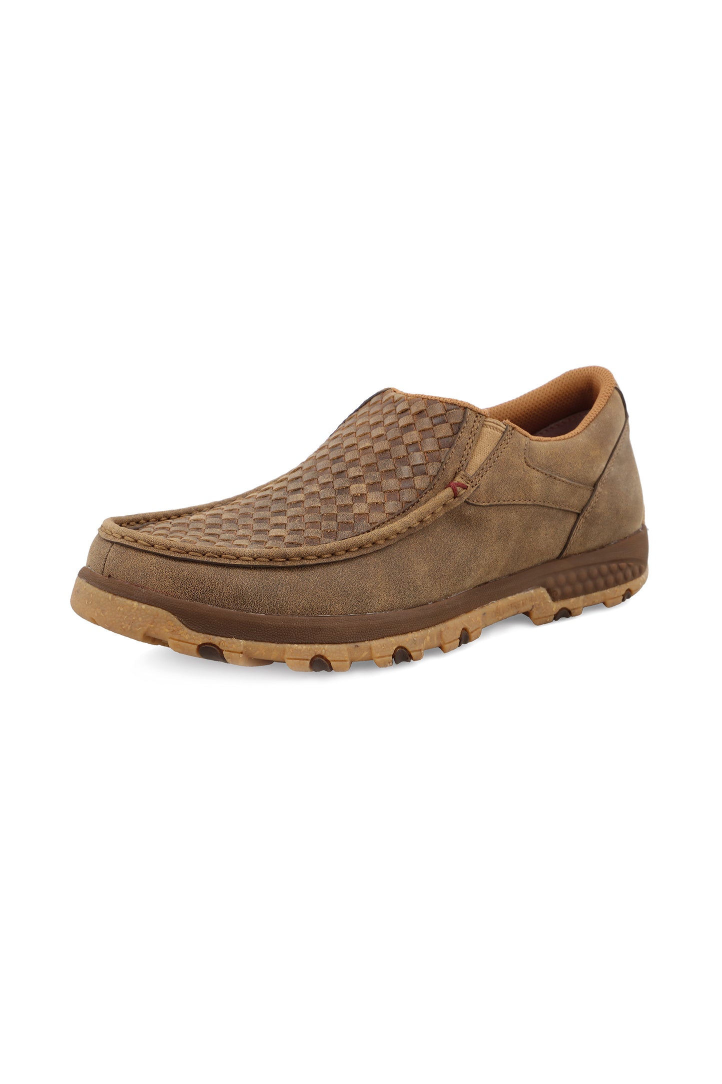 Twisted X Mens Cell Stretch Slip On Driving Moc - Bomber - TCMXC0018