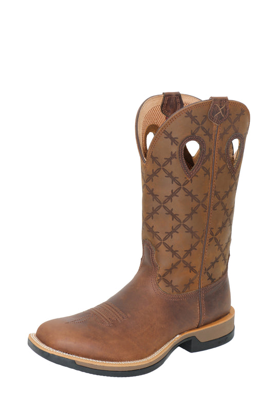 Twisted X Mens 12" Tech X1 Boot - Brown/Brown - TCMXW0016