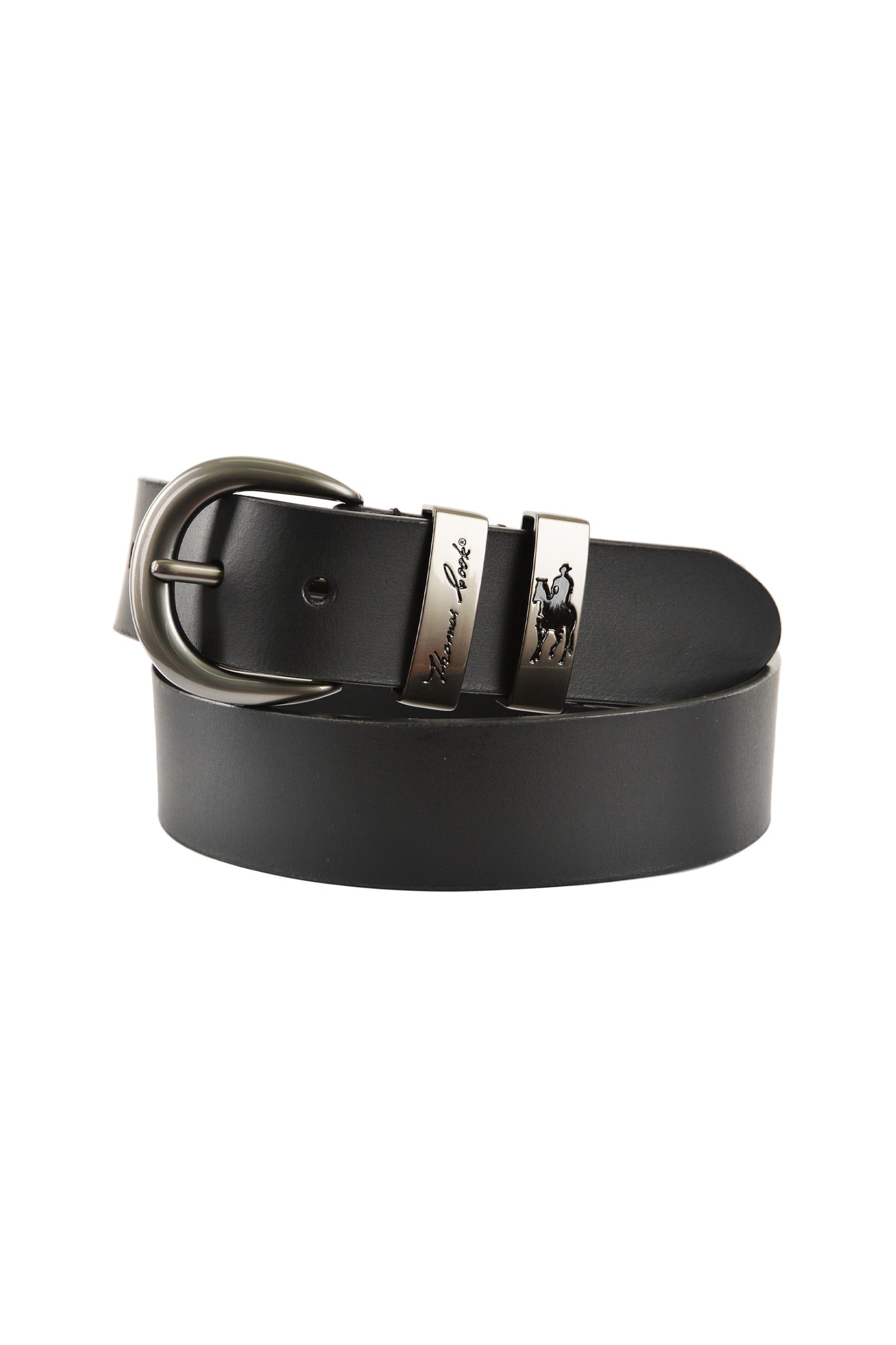 Thomas Cook Gunmetal Twin Keeper Belt -TCP1942BEL 631