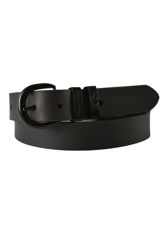 Thomas Cook Narrow Twin Keeper Belt - Black